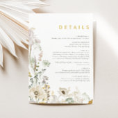 Whimsical Wildflower Meadow Wedding Details Kaart