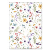 Whimsical Wildflower Meadow Wedding  Kaart (Achterkant)