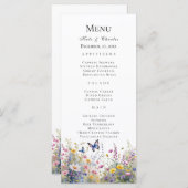 Whimsical Wildflower Meadows Menu (Voorkant / Achterkant)