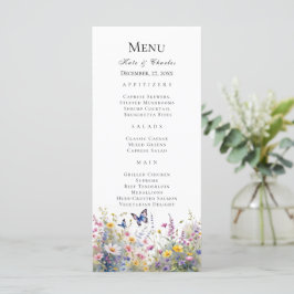 Whimsical Wildflower Meadows Menu