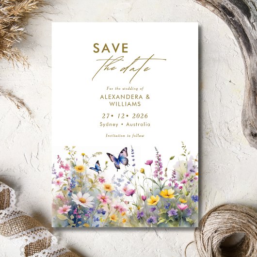 Whimsical Wildflower Meadows Save the date