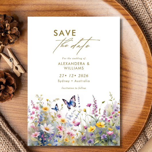 Whimsical Wildflower Meadows Save the date