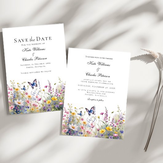 Whimsical Wildflower Meadows Uitnodiging