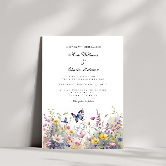 Whimsical Wildflower Meadows Uitnodiging