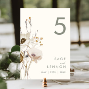 Whimsical Wildflower   Nummer van de voorlopige ta Kaart