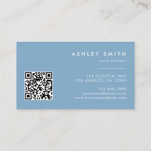 Whimsical Wildflower QR-code Visitekaartje (Achterkant)