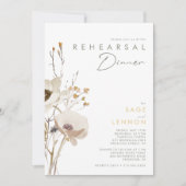 Whimsical Wildflower repesal Dinner Invitation Kaart (Voorkant)