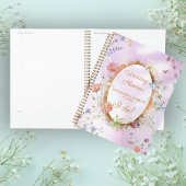 Whimsical Wildflower Roze Bruiloft Planner
