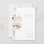 Whimsical Wildflower RSVP-kaart RSVP Kaartje (Voorkant)