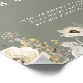 Whimsical Wildflower | Sage Deze kaars branden Poster (Hoek)