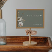 Whimsical Wildflower | Sage Green Reserved Sign