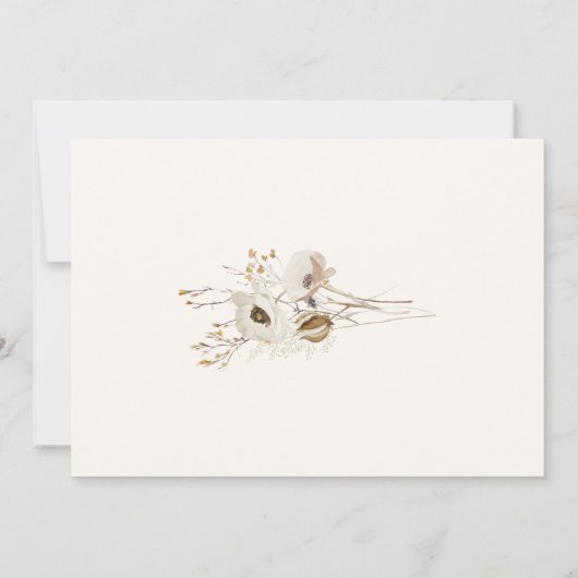 Whimsical Wildflower | Sage Green Vrijgezellenfees Kaart (Achterkant)