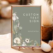 Whimsical Wildflower Sage Kaarten en Geschenken Ma Poster