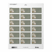 Whimsical Wildflower | Sage Wedding RSVP-adres Etiket (Full Sheet)