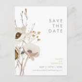 Whimsical Wildflower Save the Date Briefkaart (Voorkant)