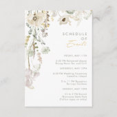 Whimsical Wildflower Schema van Evenementen Informatiekaartje (Voorkant)