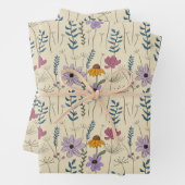 Whimsical Wildflower Seamless Pattern Inpakpapier Vel (In situ)