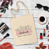 Whimsical Wildflower Sisters zijn beste vrienden Tote Bag