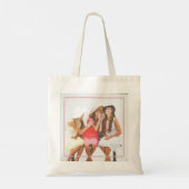 Whimsical Wildflower Sisters zijn beste vrienden Tote Bag (Achterkant)