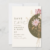 Whimsical Wildflower Spring Summer Herfst Invitati Kaart (Voorkant)