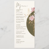Whimsical Wildflower Spring Summer Herfst Menu (Voorkant)