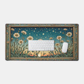 Whimsical Wildflower Starry Sunset Bureaumat (Keyboard & Muis)