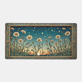 Whimsical Wildflower Starry Sunset Bureaumat