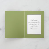 Whimsical Wildflower Sympathie Kaart (Binnen)