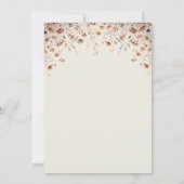 Whimsical Wildflower  Terracotta Sweet 16 Kaart (Achterkant)