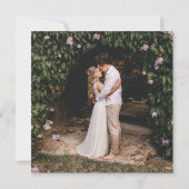 Whimsical Wildflower Trouwvierkant Save The Date (Achterkant)