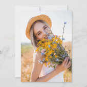 Whimsical Wildflower Vrijgezellenfeest Brunch Foto Kaart (Achterkant)