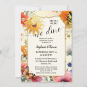 Whimsical Wildflower Watercolor Rehearsal Dinner Kaart (Voorkant)