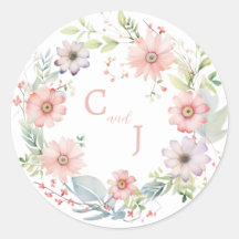 Whimsical Wildflower Waterverf Design bruiloft
