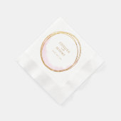 Whimsical Wildflower Waterverf Design bruiloft Servet (Hoek)