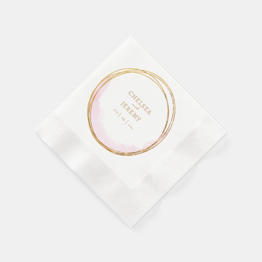 Whimsical Wildflower Waterverf Design bruiloft Servet (Hoek)