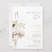 Whimsical Wildflower we doen nog steeds renewal Kaart (Voorkant)