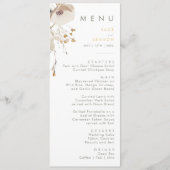 Whimsical Wildflower Weddenningmenu Menu (Voorkant)