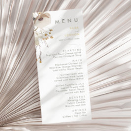 Whimsical Wildflower Weddenningmenu Menu