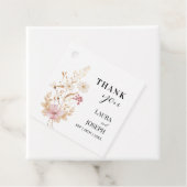 Whimsical Wildflower Wedding Bedankt Cadeaus Bedankjes Labels (In situ)