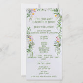 Whimsical Wildflower Wedding Ceremony Uitnodiging (Voorkant)