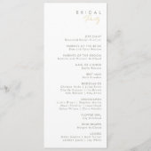 Whimsical Wildflower Wedding Programme Programmakaart (Achterkant)