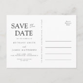 Whimsical Wildflower Wedding Save the Date Uitnodiging Briefkaart (Achterkant)