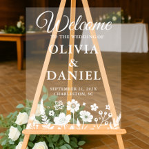 Whimsical Wildflower Welkomstbord