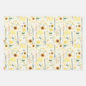 Whimsical Wildflowers Bloemen Kleurrijk Patroon Inpakpapier Vel (Voorkant 2)