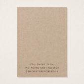 Whimsical Wildflowers Earring Display Kaart (Achterkant)