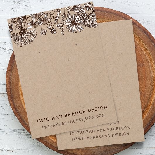 Whimsical Wildflowers Earring Display Kaart