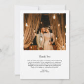 Whimsical Wildflowers Foto Tuin bruiloft Bedankkaart (Achterkant)