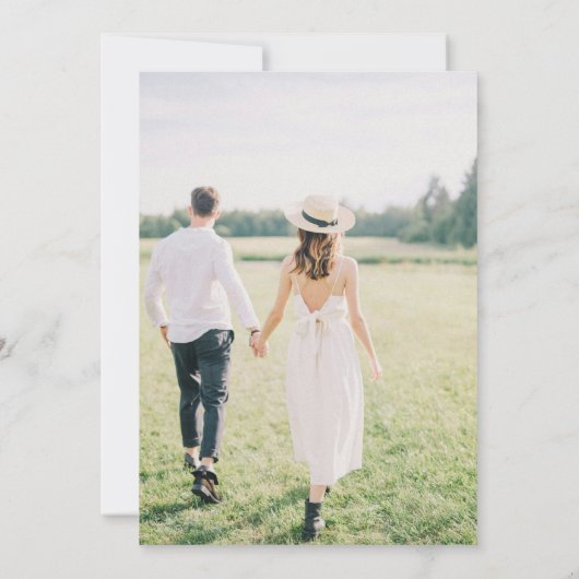 Whimsical Wildflowers Foto Tuin bruiloft Save The Date (Achterkant)