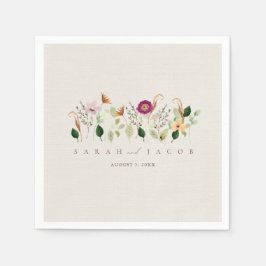 Whimsical Wildflowers Garden Wedding Servet