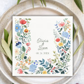 Whimsical Wildflowers Garden Wedding Servet